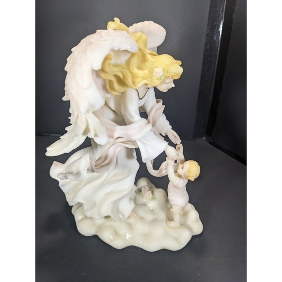 Vtg 2002 Roman Inc. Seraphim Classics Angel #84892 First Steps Angel with Girl - Picture 2 of 10
